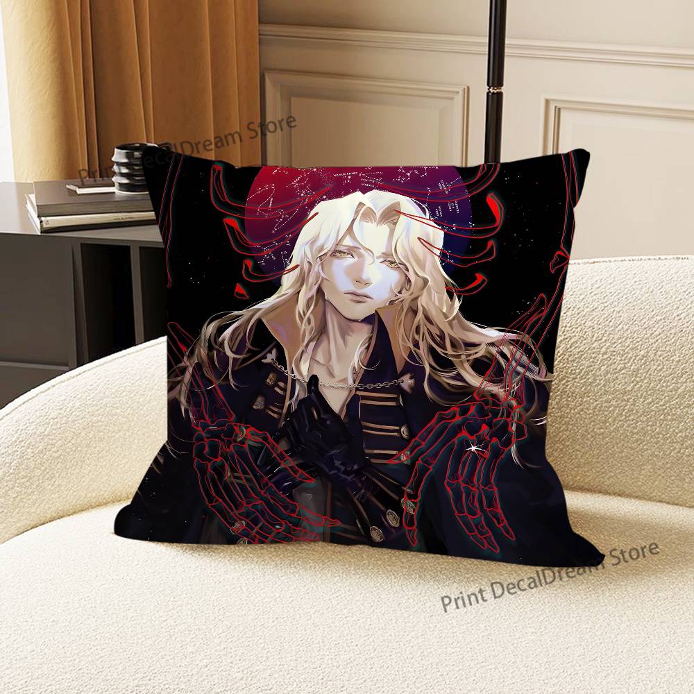 Game Anime A-Alucard Pillow Case For Sofa Decor Car Office Room Printing Cushion Cover Decorations and Protector
