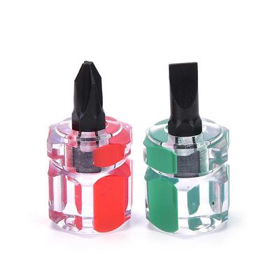 2Pcs Mini Screwdriver Mini Screw Driver Short Small Split Repair Tools Kit Set,
