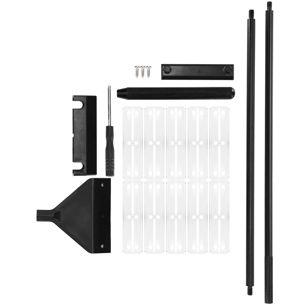 Aquarium Algae Scraper Aluminum Alloy Glass Fish Tank Algae Cleaner with Detachable Pole65cm with