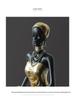 Modern Retro African Black Figurine Ornaments - Creative Soft Decor for Light Luxury Living Room