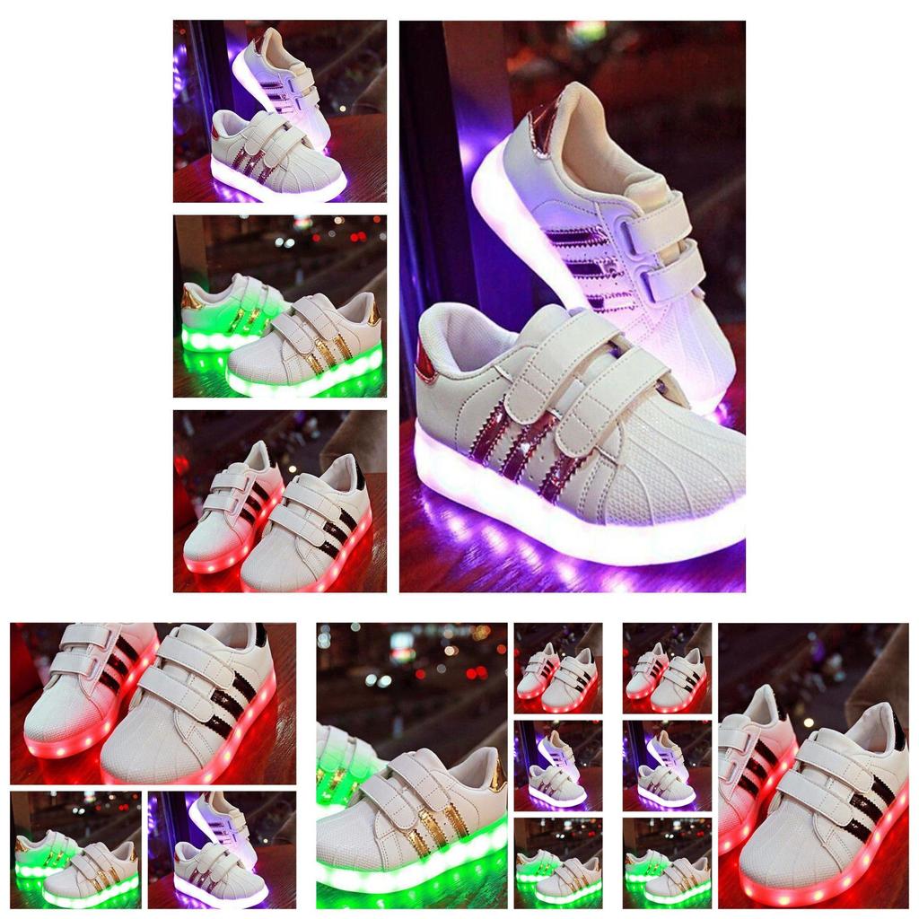 Stylish Unisex-child's Kids Led Sneakers Durable Non-slip Lightweight