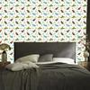 Parrot Wallpaper White, Lime and Light Gray for Living Room and Bedroom 50x1000