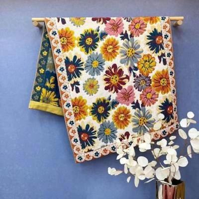 Drainage Style National Tide Pure Cotton Quick-Dry Cartoon Bath Towel for Men and Women