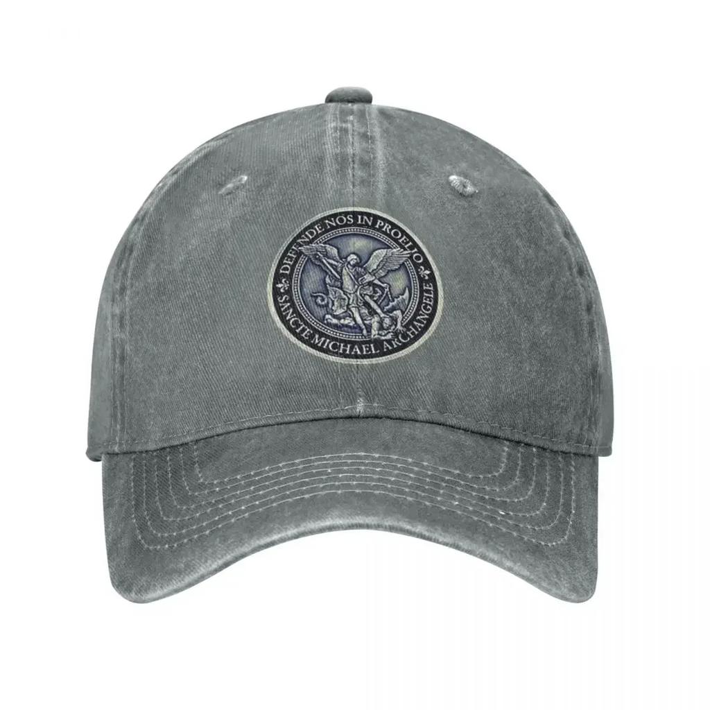 Saint Michael Archangel Orthodox Unisex Baseball Cap Distressed Denim Hats Cap Classic Outdoor Activities Adjustable Headwear
