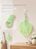 New Chinese-Style Portable Plastic Summer Mosquito-Repellent Durable Shell Fan, High Aesthetic Value, Household Hand-Held Fan, Palm Leaf Fan