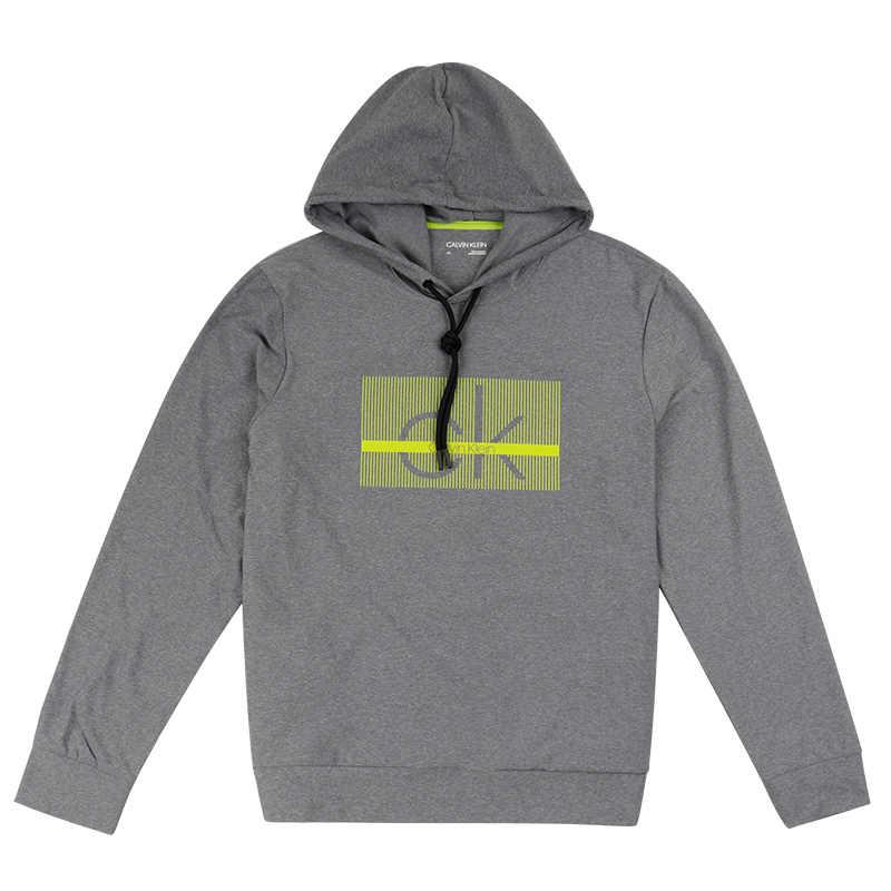 

Calvin Klein Comfortable Casual Versatile Letter Print Long Sleeve Sweatshirt Unisex Sweatshirt Gray 24572433-032 S