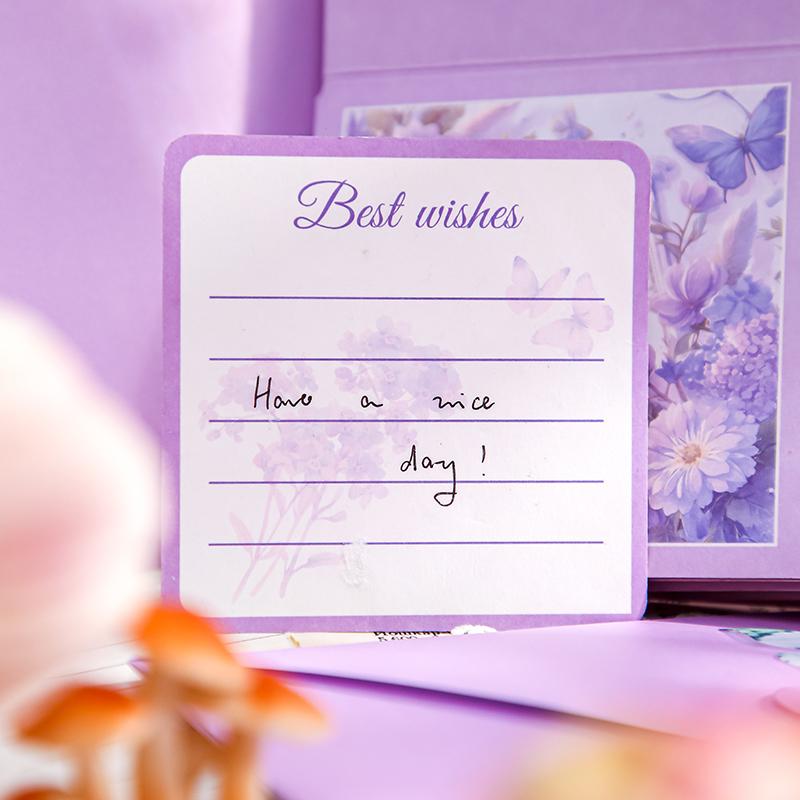 1Pcs Flower Wishes Greeting Card 3D Flower Flower Butterfly Greeting Card Hollow Paper Personalized for Party Decoration Gifts