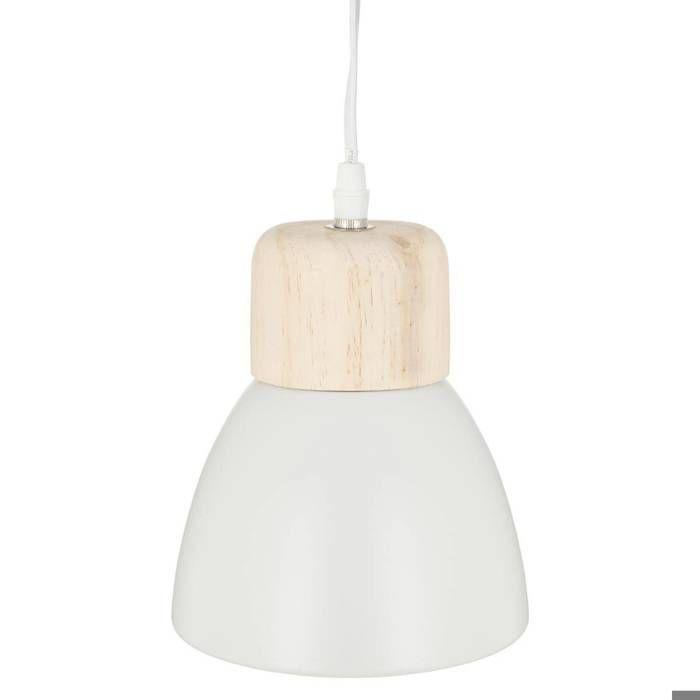 Suspension métal "Desy" blanc D15cm - Atmosphera createur d'interieur