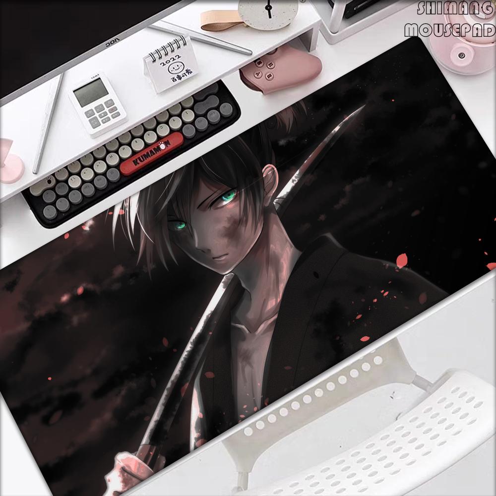 Noragami Night Fight Animation Schöne Muster Büro Computer Schreibtischmatte Tisch Großes Mauspads Laptop Kissen Rutschfest Dekor
