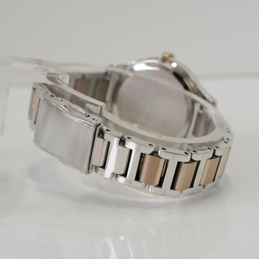 Used CITIZEN XC Basic Collection EC1165-51W Ladies Watch USED Sakura Pink Radio Controlled Eco-Drive Cross Sea Fully Functional Second-hand X0335