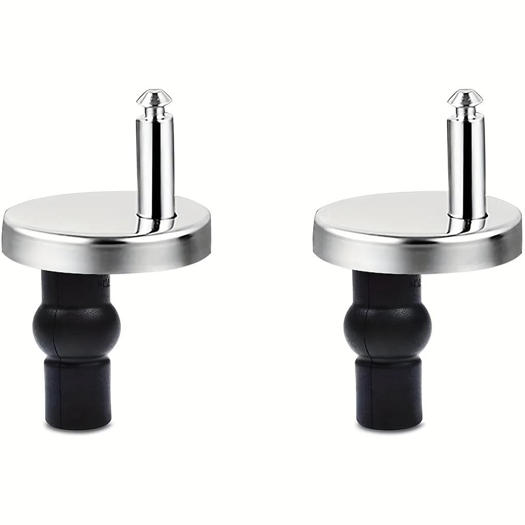 2pcs Universal Toilet Seat Bolts and Screws Replacement Quick Release Seat Hinge Fixings Parts, Suitable for 14mm-16mm Holes
