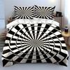 Modern Spiral Pattern Set Design  Kid'S And Adults' Bedroom Decor, Exquisite Three-Piece Bedding Set Gift