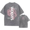T-shirt da uomo Harajuku Casual Cotone Manica Corta Lavata Stampa Vintage Street Hip Hop Retro Punk T-Shirt T-shirt Lavaggio Acido top