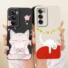 For Oppo Reno 12 Pro 5G Case CPH2629 Cute Rabbit Cartoon Cover Shockproof Soft TPU Phone Case For Oppo Reno12 Pro 5G Fundas Bags