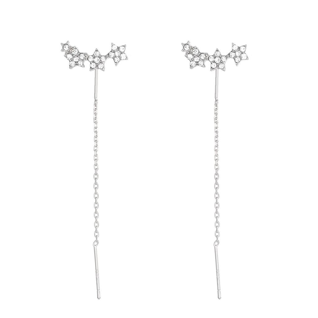 Elegant Star Chain Tassel Earrings for Women - Luxurious, Versatile, and Fashionable Niche Accessories