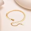 Full-gloss Disc Tassel Anklet for Women Stainless Steel Gold Color  Minimalist Anklets Daily Beach Holiday Jewelry New Trend