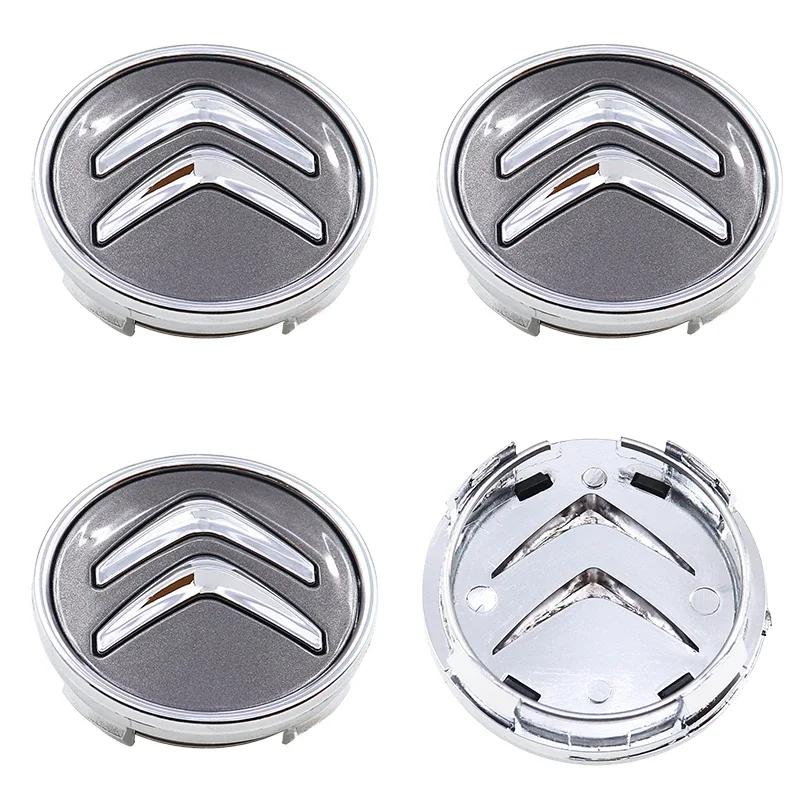 4pcs Auto Car Wheel Center Hub Caps Rim Caps Covers Emblem For Citroen C5 X AIRCROSS C3 C4 C2 Berlingo Jumper Dispatch Ami C4L Bxhm58
