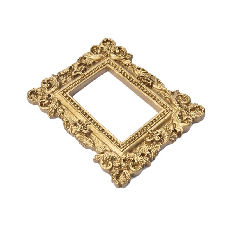 Projekt wyświetlacza sztuki paznokci Retro metalowa nieregularna ramka na zdjęcia narzędzie do pokazywania paznokci