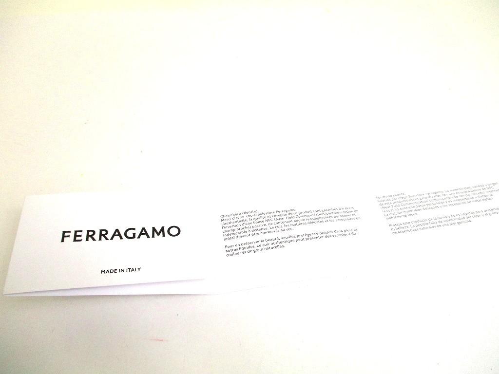 Authentic Salvatore Ferragamo Gancini Flower Motif Leather Bifold Wallet #b132  Open box