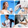 Cross-Border Ice Pack Cooling Waist and Neck Hanging Fan: Mini Handheld High-Speed Electric Fan for Outdoor Use