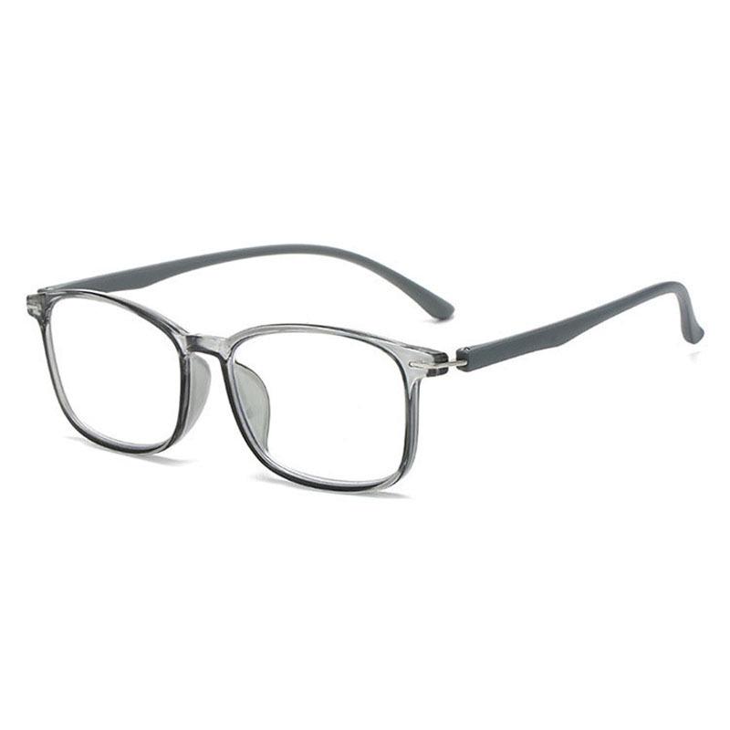 Unisex High-End Anti-Blue Light Glasses Frame with Metal Accents - Ultra-Light Design for Students