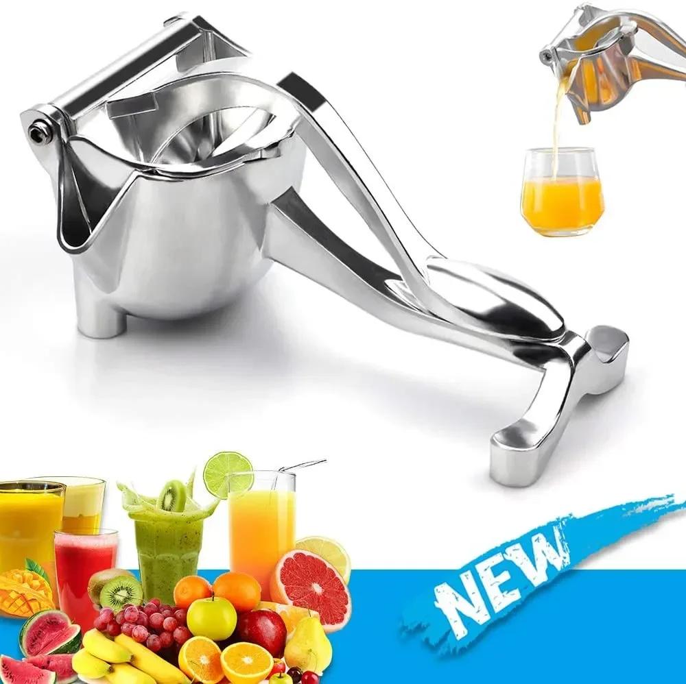 Manual Juice Squeezer Aluminum Alloy Hand Pressure Juicer Pomegranate Orange Lemon Sugar Cane Juice Kitchen Bar Fruit Tool