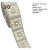 10mm Faux Pearl Trim Rhinestone Ribbon 1 Yard Self Adhesive Decorative Strip Elegant Applique White Accent for Clothing Shoes Phone DIY Crafts 30mm
