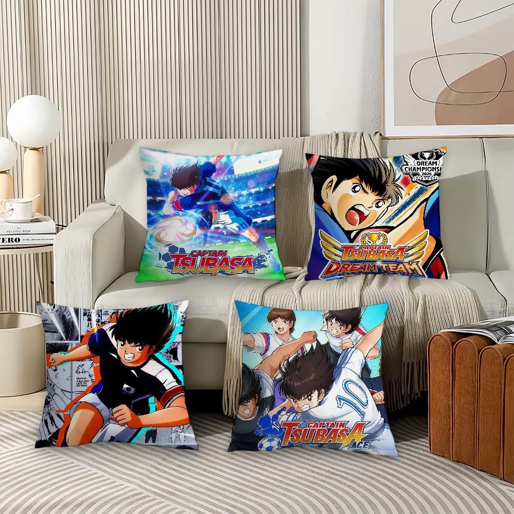 Anime Captain Tsubasa Pillow Case Office Cushions Suitable For Sofa Car Bedroom Decorative Cushion Cover