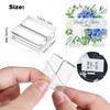 10 Pezzi 30*25*10mm Supporto Acrilico Trasparente Porta Segnaposto Slot Espositore Numeri Tavola Matrimonio per Cartello Foto Ufficio Menu