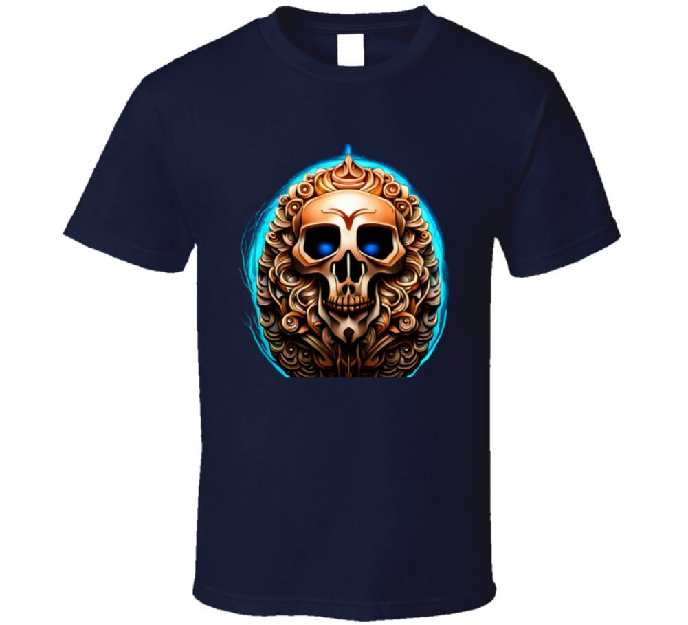 

Skull With Outer Glow T Shirt 5XL різнокольоровий