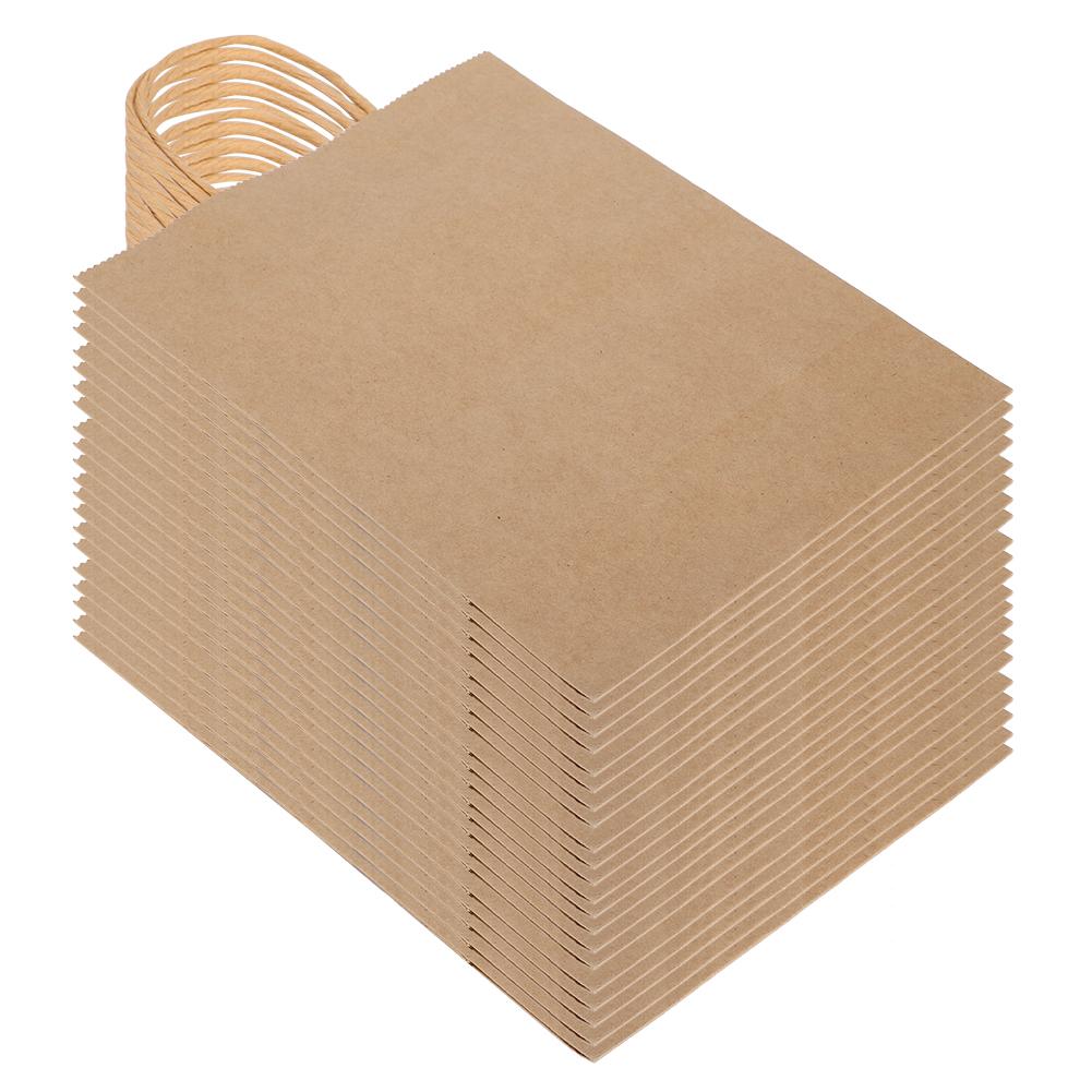 EcoFriendly Portable Kraft Paper Bag Shop Clothes Packaging Gift Bag (M 21 X 11 X 27.5cm)