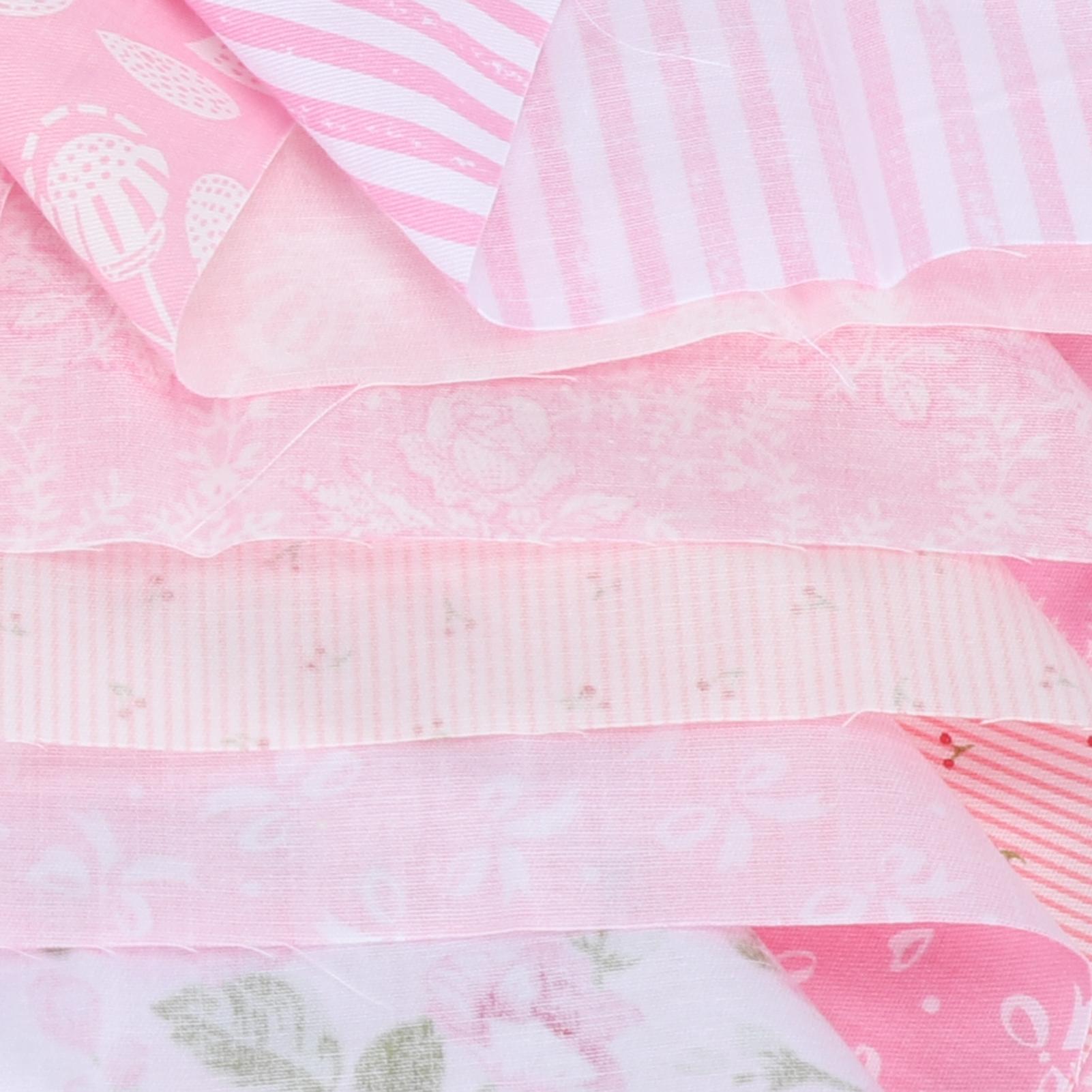 6 шт. Хлопчатобумажная ткань Саржа Печатная ткань       Пэчворк Шитье Рукоделие 50x40см(розовый(6 цветов) )