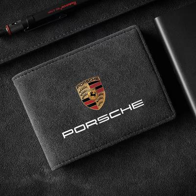 1 Pz Portacarte di Credito in Pelle Custodia Protettiva per Documenti di Guida Auto Per Boxster Cayenne Panamera Macan Cayman 911 918 996 917 991