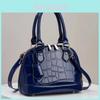 Modern Pu Stone Pattern Shoulder Bag With Inner Pockets For Women