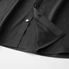 Dibenze Men's Plus Size Casual Stand Collar Short Sleeve Shirt