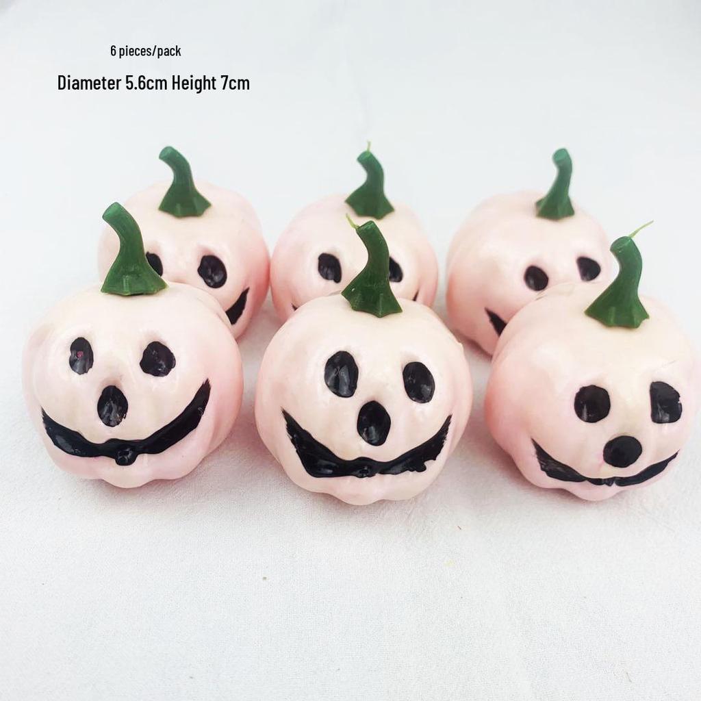 Pumpkin Ghost Face Foam Model Halloween Decoration Photography Prop