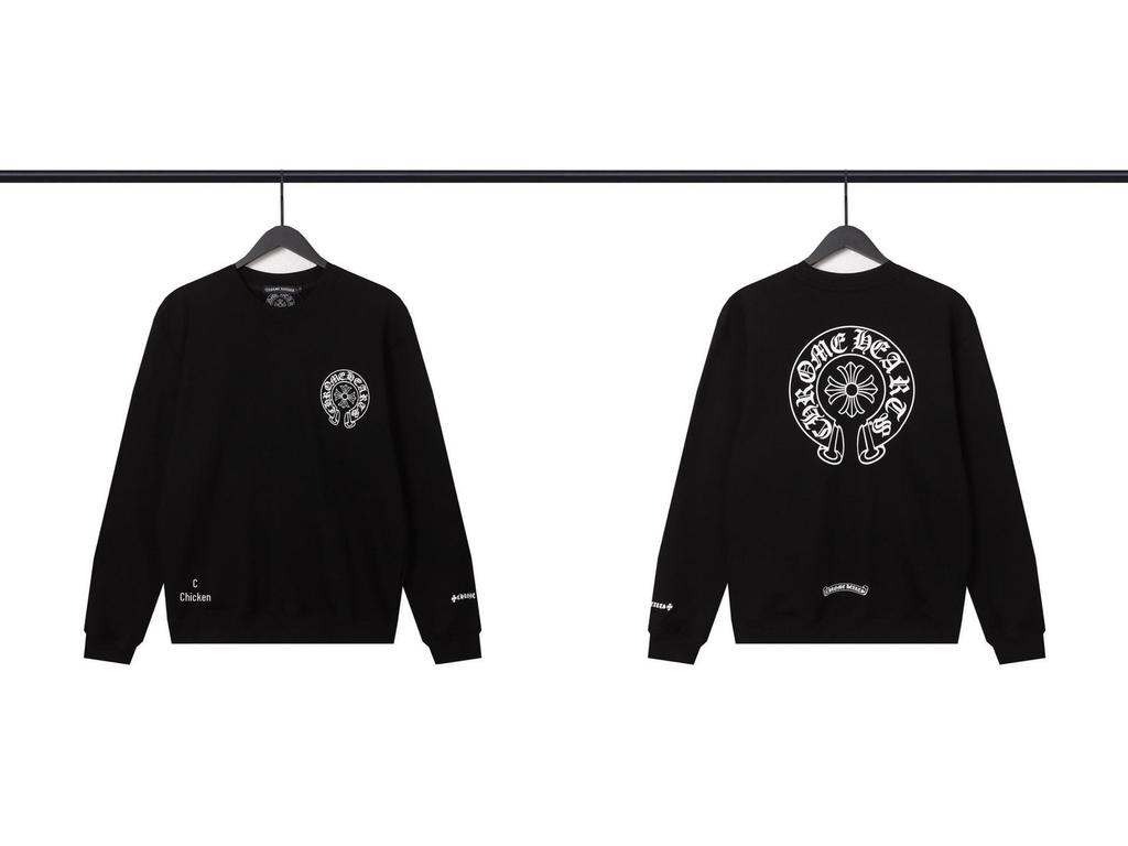 New Chrome Hearts Cross Simple Classic Unisex Round Neck Hoodie Collection