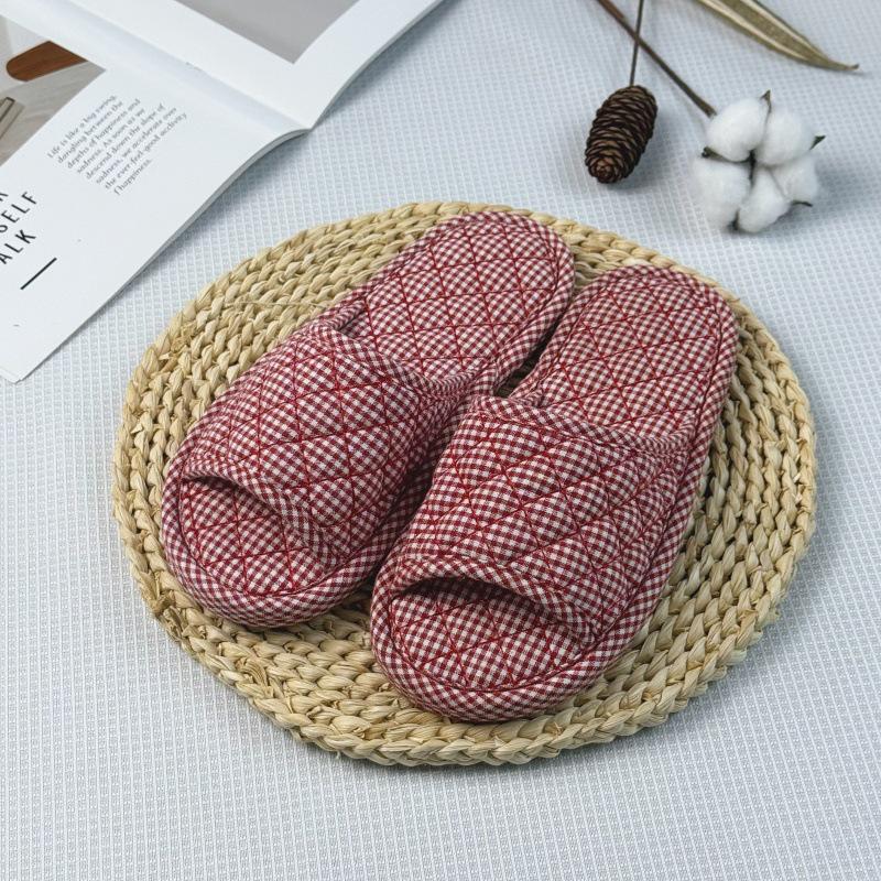 Artistic Unisex Korean Style Indoor Slippers with Cloth Soles