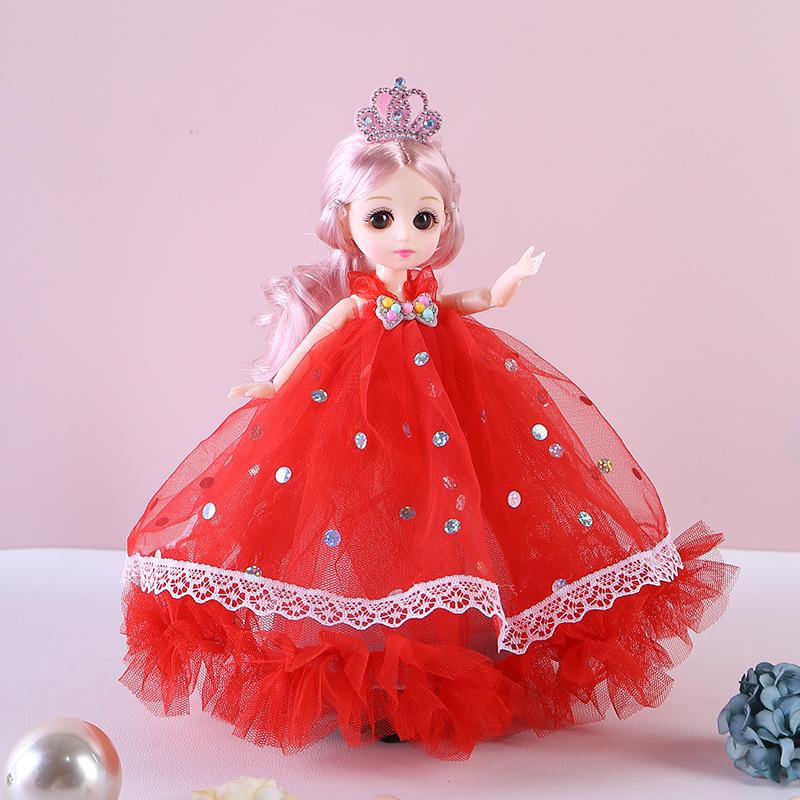 26 cm Zpívající, rotující a tančící panenka princezna Barbie s hudbou a světly – dětská hračka.