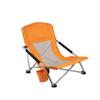 Iron Frame Nylon Fabric High Back Portable Folding Lounge Chair Outdoor Recliner For Beach Sunbathing Camping Fishing Travel