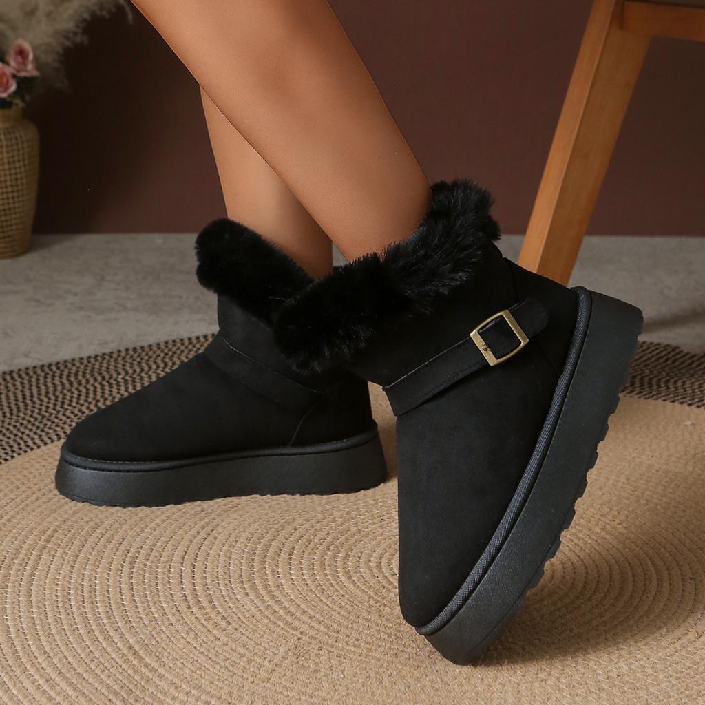 Snow Boots 2025 New Popular Large Size 36-42 Snow Boots Women Northeast Cold Snow Shoes Women