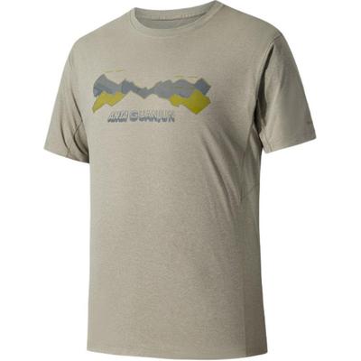 Champion Outdoor Series Letter Round Neck Breathable Versatile Casual Short Sleeve T-Shirt Unisex Tops Mallow-Gray 152520123-4
