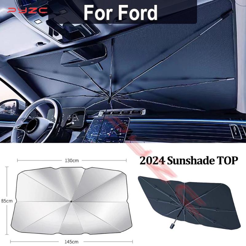 Car Sunshade Windshield Umbrella For Ford Mondeo Mustauga Ecosport Escape E350 Car Front SunShade Parasol Foldable