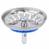 2 Pack Anti Clog Kitchen Sink Strainer 304 Stainless Steel Drain Plug Basket  Rod Standard Drain