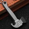 Titaniums Alloys Bottles Opener Crowbars Small Prys Bar Keychain Pendant Multifunctional Tool for Daily and Outdoor