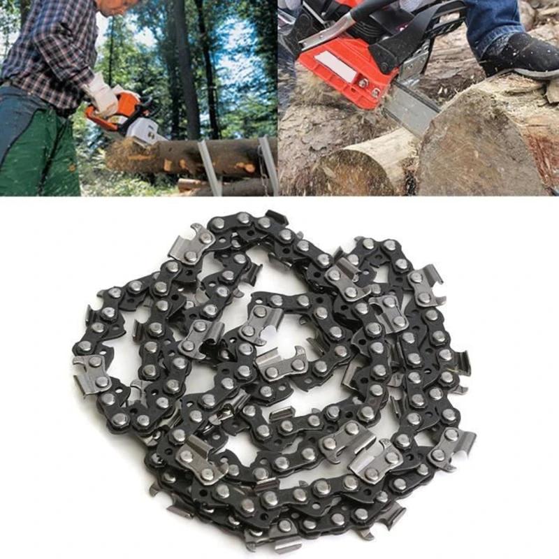 2pcs 12/14/16 Inch Metal Chainsaw Chain 45/52/56 Drive Electric Saw Accessory Replacement Chainsaw Saw Chain