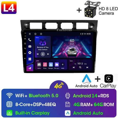 Android 13 For Kia Picanto SA Morning 2004 - 2007 Car Radio Player Stereo Multimedia WIFI BT GPS Navigation Player QLED Screen