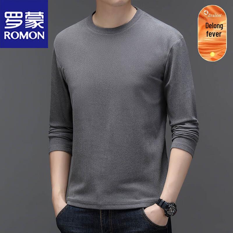ROMON Men's Slim Fit Long Sleeve Round Neck T-Shirt