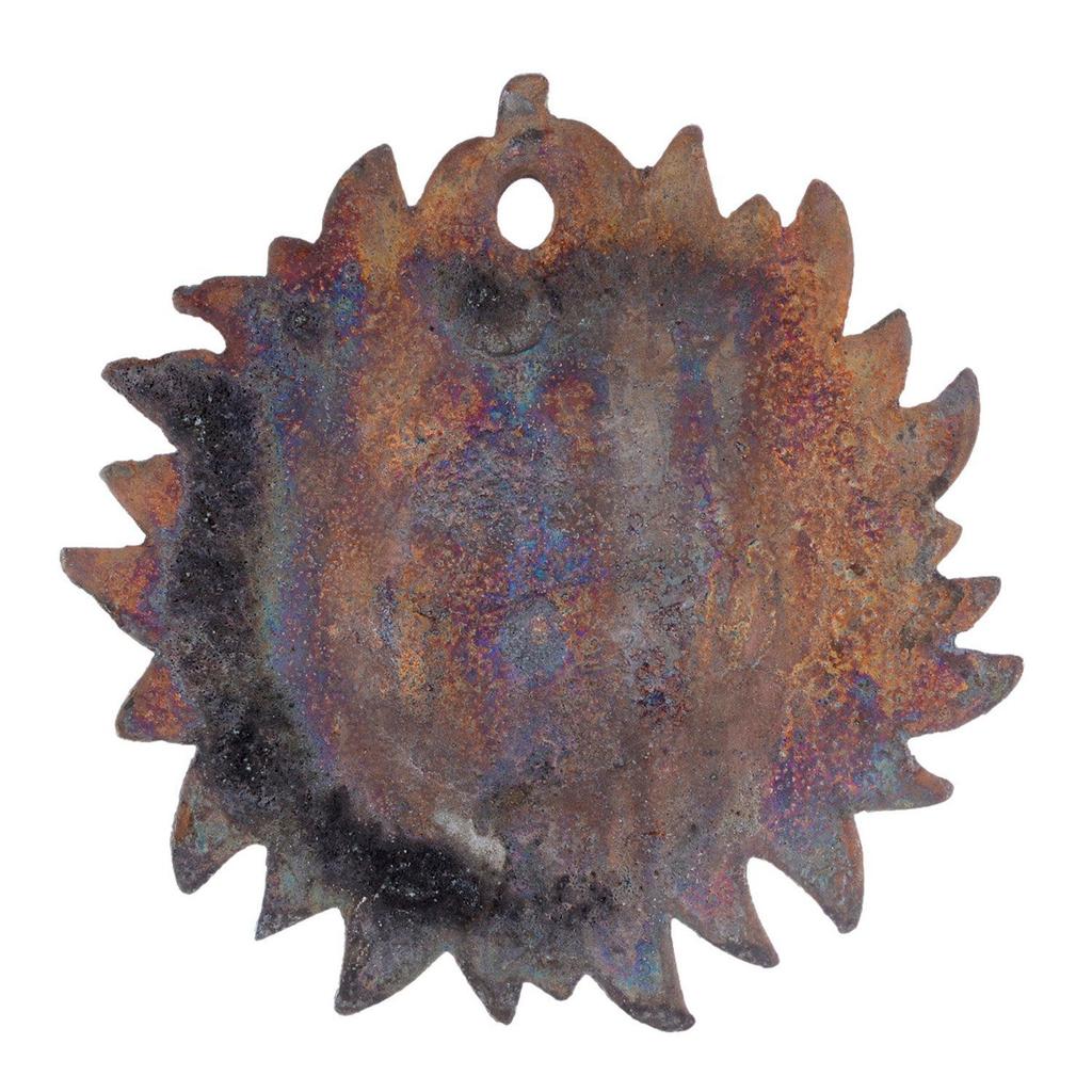 Sun Idol - Vastu for Home for Good Luck Decorative Item Wall Hanging Decor for Living Room Bedroom - Copper - 10 Inches