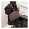 Retro Bucket Bag for Women New Large Capacity Faux Leather Shoulder Crossbody Purse